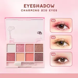 Eyeshadow Charming Big Eyes 8 Warna Eye Makeup Matte Glitter Waterproof Long Lasting - LA254 8107