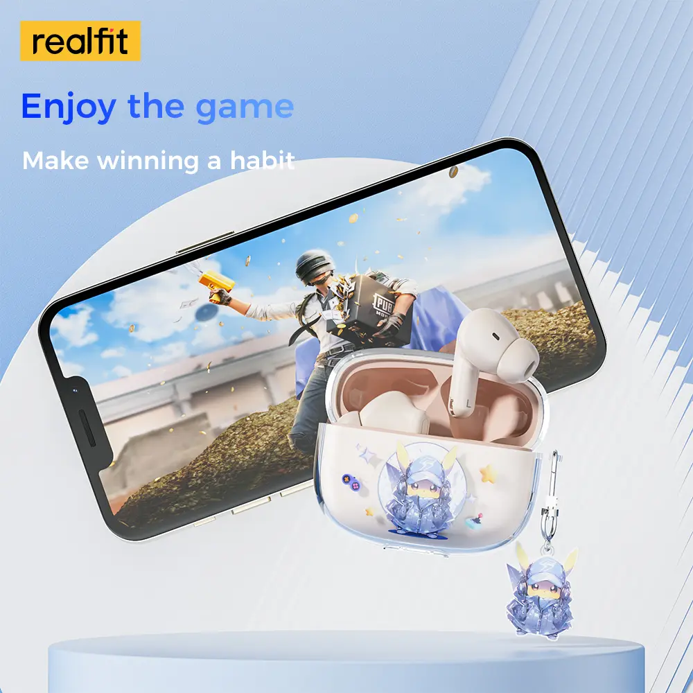 Tai Nghe Nhét Tai Nghe Không Dây, Realfit F3, Bluetooth 5.4, Có Mic, Âm Thanh Không Gian 360 °, Âm Trầm Tuyệt Vời | BigBuy360 - bigbuy360.vn