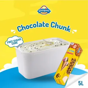 Campina 5 Liter Chocolate Chunk - Es Krim