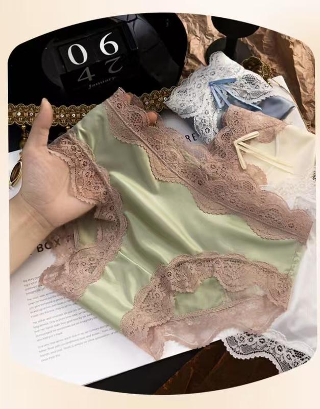 Celana Dalam Brokat Renda Halus Dan Modis Cd Transparan /Celana seksi wanita Seamless 0