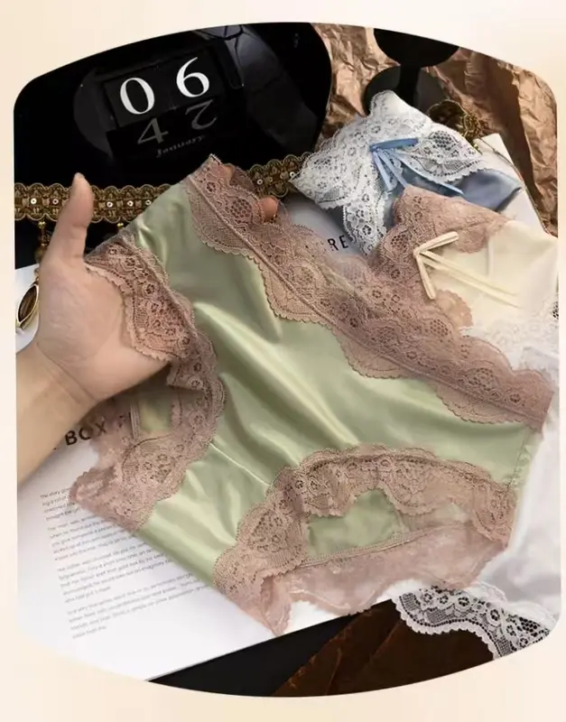 Celana Dalam Brokat Renda Halus Dan Modis Cd Transparan /Celana seksi wanita Seamless 0