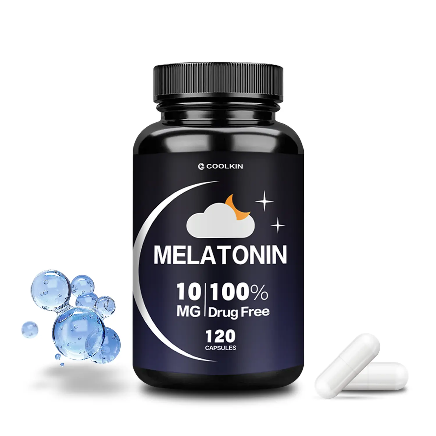 Coolkin - Melatonin - 10 mg - Bantuan Tidur - 30/60/120 Softgels