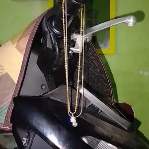￼Kalung Dewasa Titanium Permata satu Anti karat Dan tidak Luntur kalung