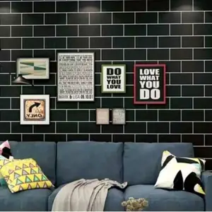 wallsticker dinding motif bata sudah ada perekatnya Dekorasi