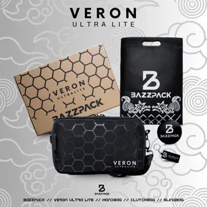 BAZZPACK | Handbag VERON ULTRA LITE Tas Clutchbag Slingbag Waterproof Dan Anti Bara Api Cowok Pria Waistbag