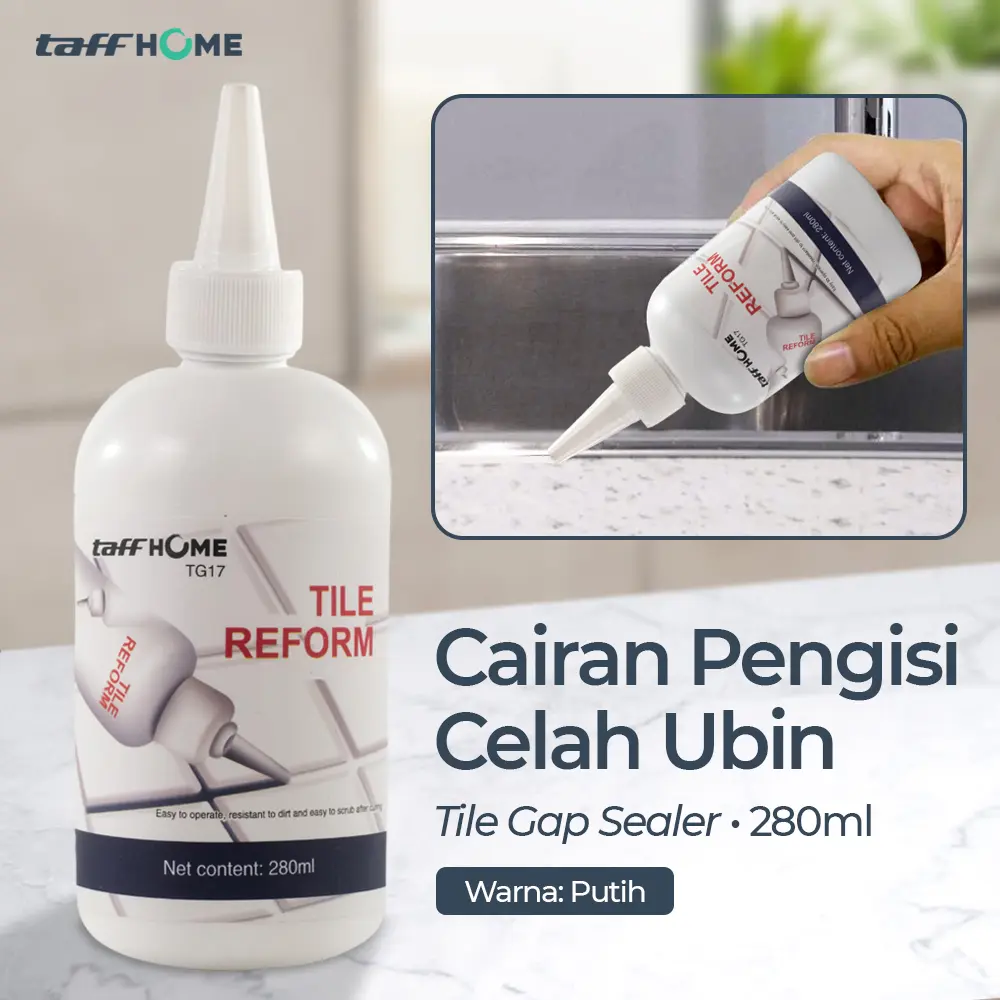 COD TaffHOME Lem Keramik Multifungsi Celah Ubin Tile Gap Sealant 280ml - TG17 Terlaris