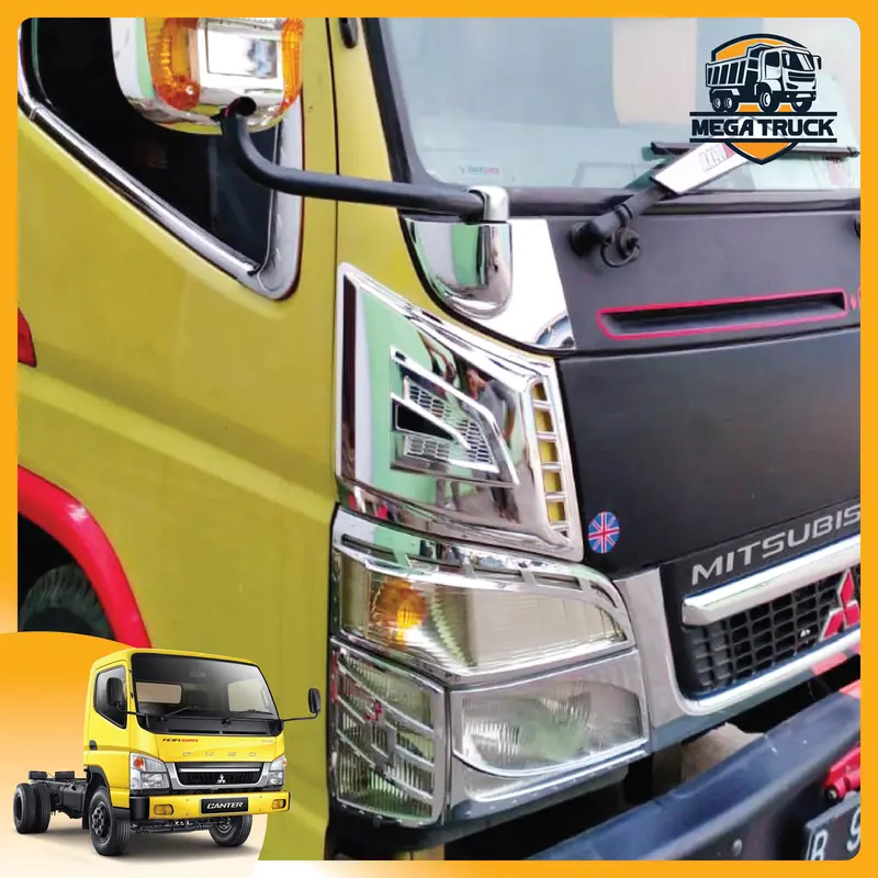 PIPI CANTER WARNA CHROME UNTUK MOBIL TURBO 3