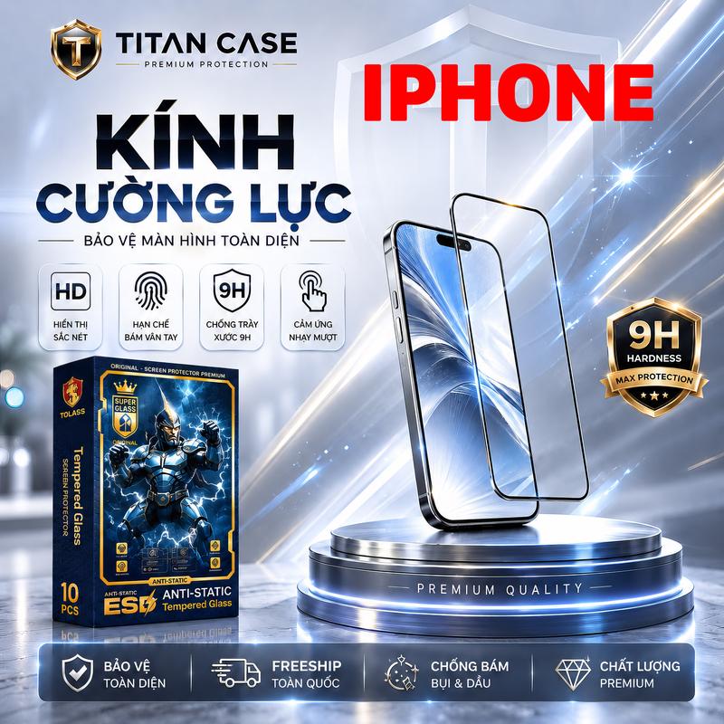 kính cường lực dành cho iphone 18 17 pro max 16 15 14 13 12 11 6 7 8 pro max…