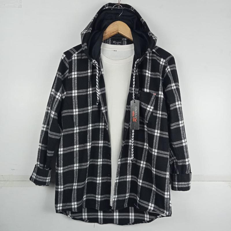 Product Introduction of KEMEJA FLANEL HOODIE LENGAN PANJANG BERTUDUNG PRIA DAN WANITA KWALITAS DISTRO Keren Nyaman 10