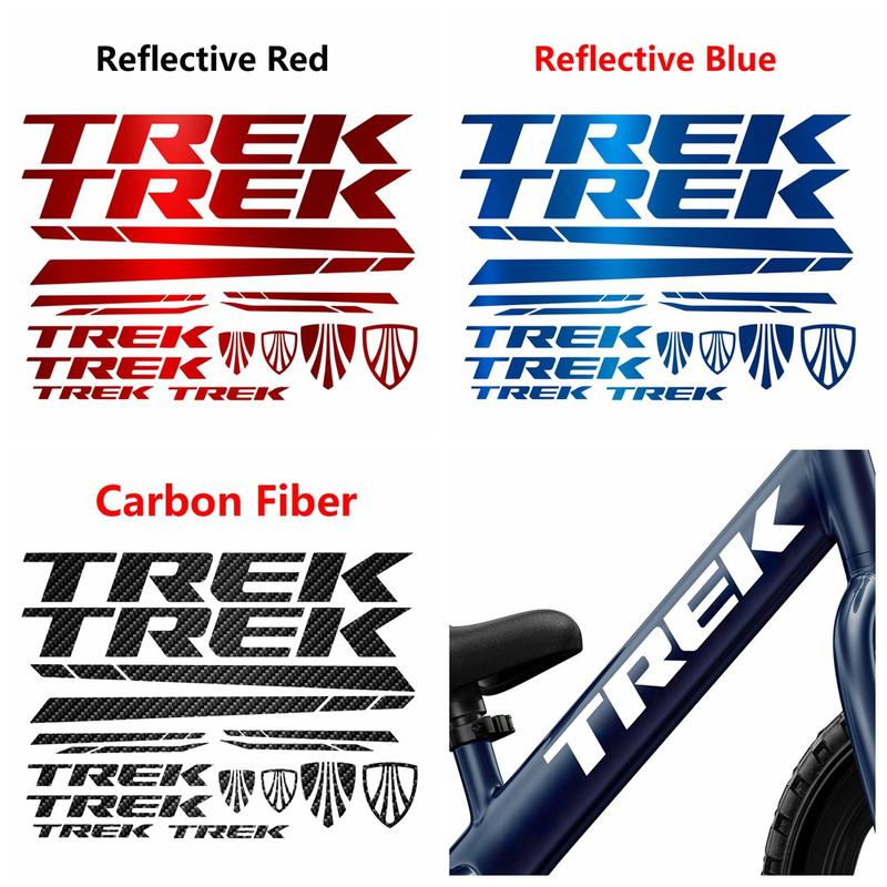 TREK-Đề Can Xe Đạp Leo Núi / Đường Trường, Miếng Dán Vinyl Sợi Carbon, Khung Xe Đạp, Đề Can Đạp Xe