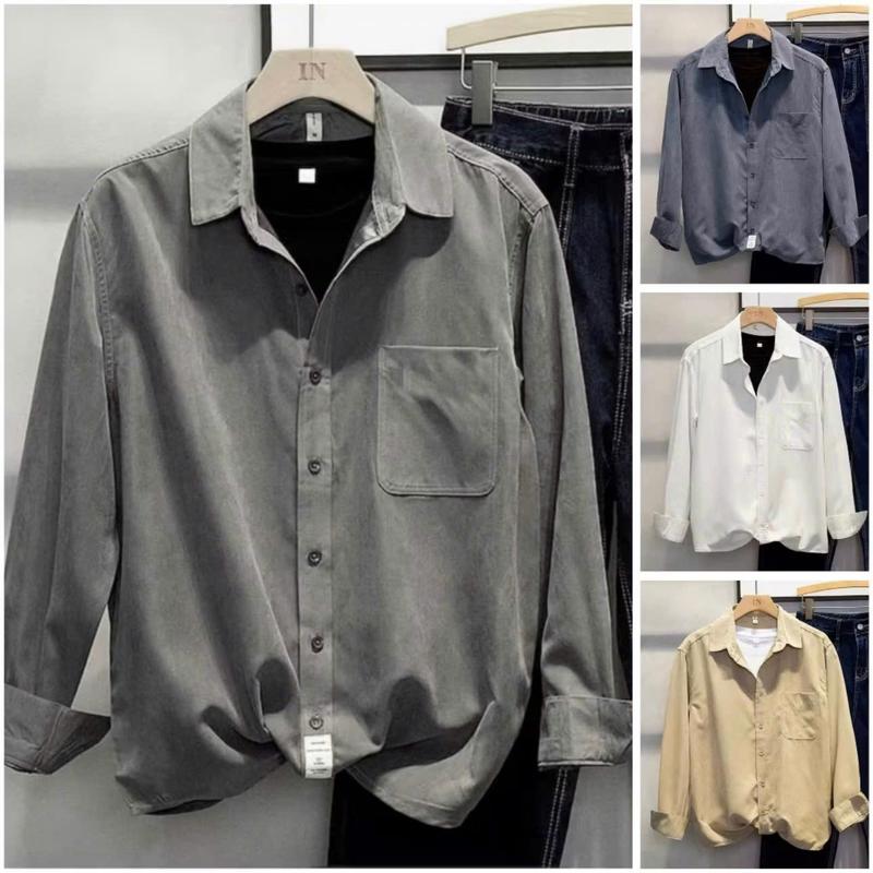 áo sơ mi trơn basic chất kaki cao cấp, nam nữ mặc cực đẹp, form rộng, thời trang 4 mùa đơn giản, đi học đi chơi, đi làm HARLEY