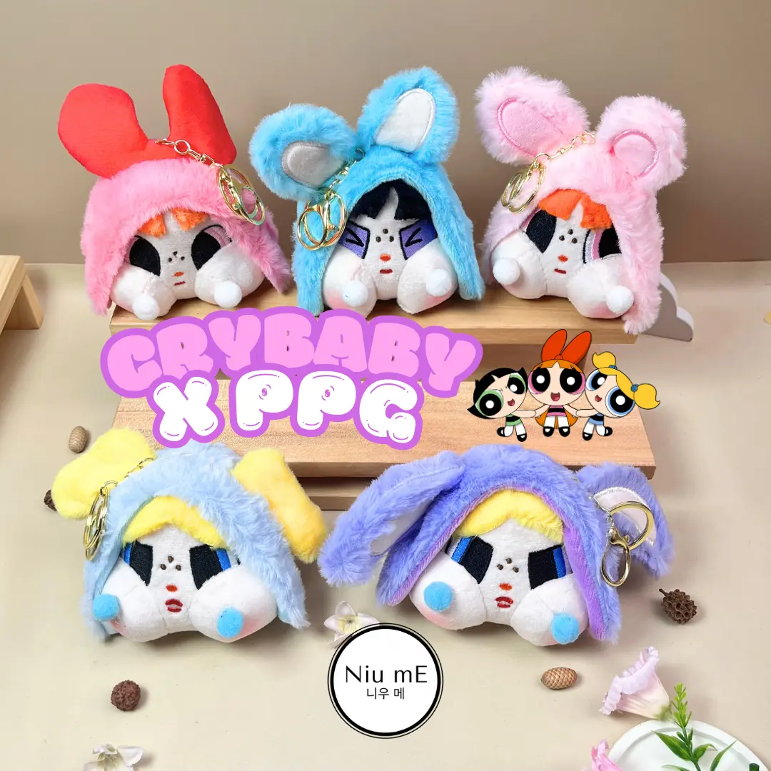 Gantungan Kunci Tas Sad Club Crybabyx Power Puff Girls Boneka Lucu Waterproof Keychain SeriesKado Hadiah Ulang Tahun Bisa COD