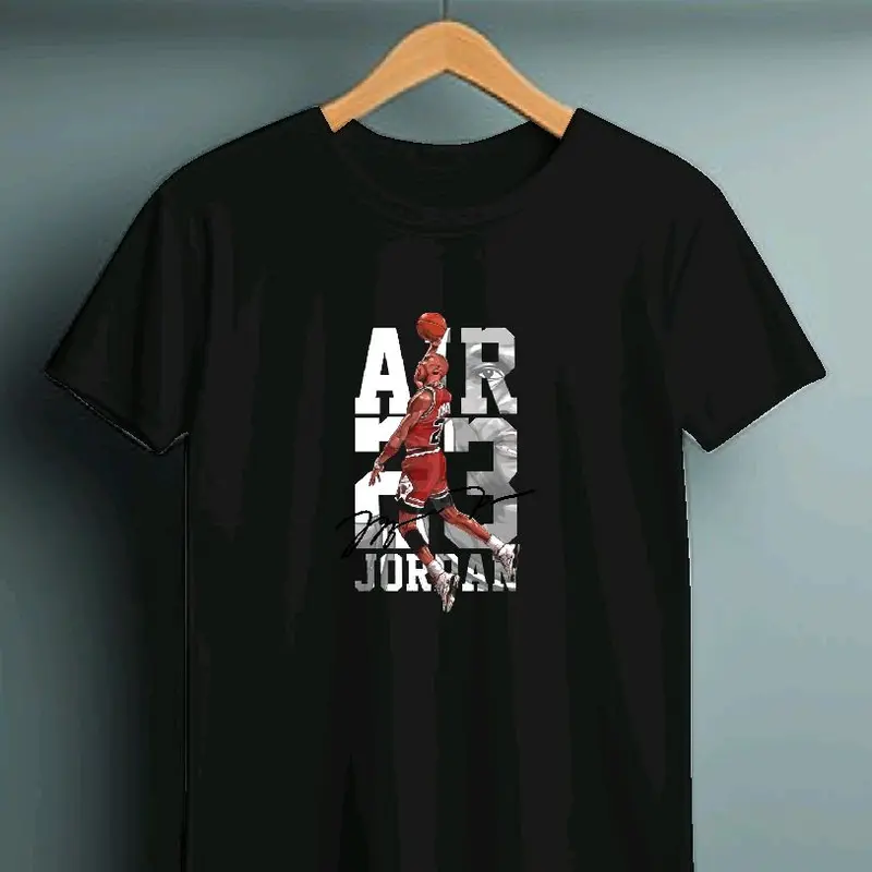 Kaos Cowok Lengan Pendek - Print Sablon DTF - GAMBAR AIR JORDANE - Oblong pria - Kaos Distro - Tshirt - Baju Atasan Digital Lembut Nyaman 4