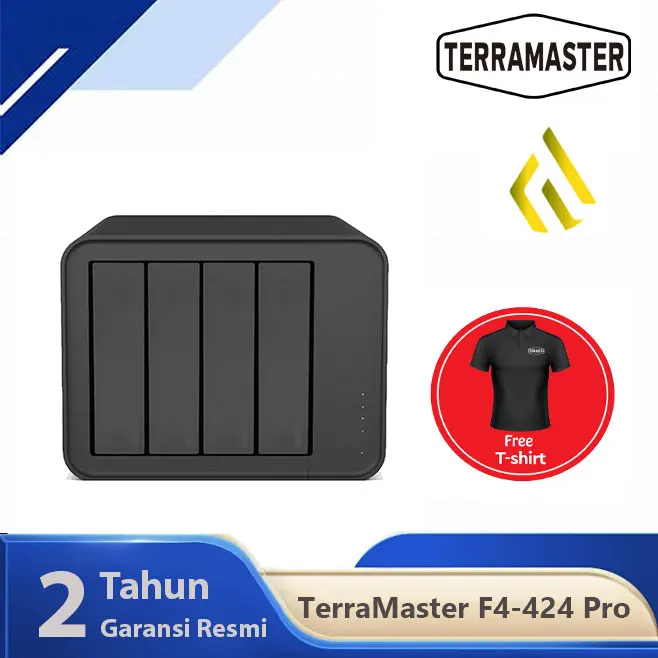 TerraMaster F4-424 PRO 4 Bay NAS Diskstation i3-N305 8-Core 8-Thread 32GB RAM