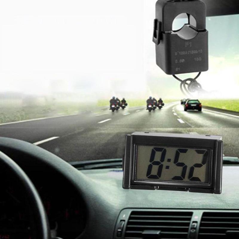 Mini Electronic Digital Clock Home Furnishings Can Be Used For Car Truck Dashboard Time Practical Self Adhesive Holder Durable 3