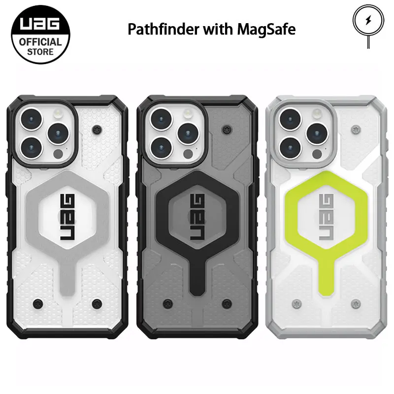 Ốp Pathfinder, UAG, Có Từ Tính, Dành Cho iPhone 16 Pro Max, iPhone 15 Pro Max, iPhone 14 Pro Max Và 13 Pro Max, Ốp Điện Thoại, Vỏ Bảo Vệ Trong Suốt Chắc Chắn, Trong Suốt, Bảo Vệ Tất Cả Các Hướng, Ốp Điện Thoại 0