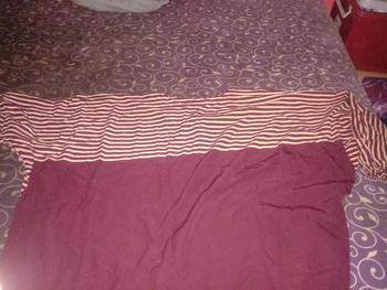 Product Review of Kaftan Miska by Daster Qu - Gamis Kaftan Lebaran Motif Batik Salur Encim Home Dress Kaftan Rayon from o**a 0