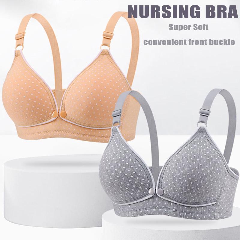 Áo Ngực Cho Con Bú Mềm Mại Và Mỏng Chống Chảy Xệ Khóa Trước Thích Hợp Cho Phụ Nữ Mang Thai Đồ Lót Bà Bầu Thoáng Khí