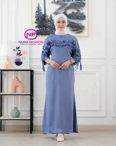 Merlyn Gaun Pesta Elegan Bahan Satin Silk Dress Kondangan Premium