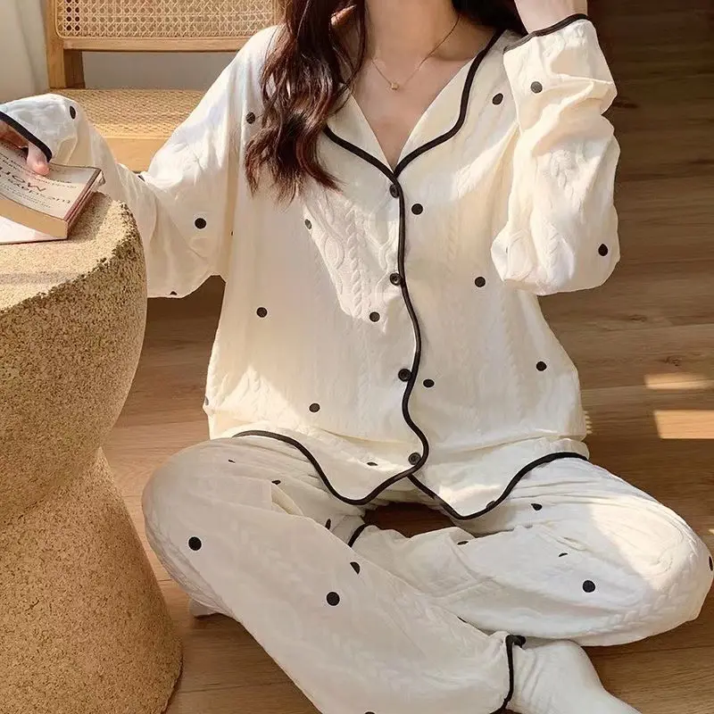 PIYAMA DEWASA KARAKTER LENGAN PANJANG IMPORT KATUN PAKAIAN WANITA TIDUR / BAJU TIDUR SETELAN CELANA PANJANG IMPORT 8