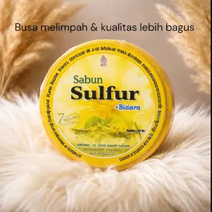 Sabun Sulfur Vco Membersihkan atasi kulit gatal Gatal Zaitun Mencerahkan