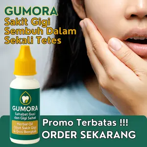 GUMORA Herbal Oil Tetes Sakit Gigi Herbal Sakit Gigi Berlubang Gusi Bengkak Bahan Alami Membantu Meredakan Sakit Gigi Cepat Bisa COD Terlaris