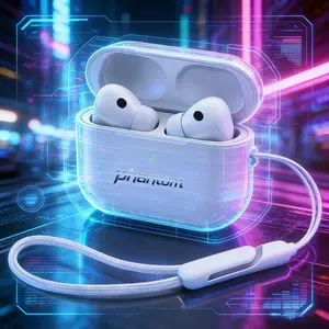 embedrone phantom FF62 Earphone Bluetooth Premium Fitur Lengkap! Noise Cancelling, Panggilan Jelas, 30 Jam Battery, Tanpa Delay Game, Bass Kuat, IPX7, Support Android & iPhone, Harga Murah