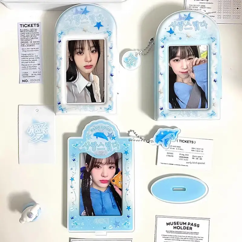 COLLECT BOOK 1P FLYING BEAR DOLPHIN BLUE WHITE PHOTOCARD HOLDER BOOK 3