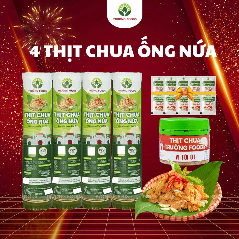  Trường Foods Combo 4 Thịt Chua Ống Nứa Truyền Thống 