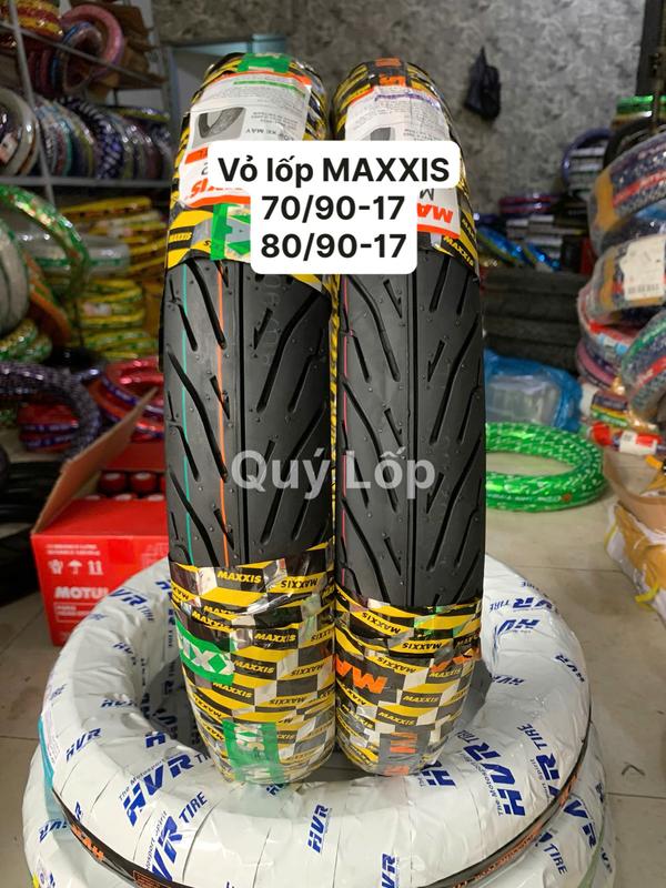 Vỏ lốp Maxxis 6002 size 70 90-17 và 80 90-17. Vỏ không ruột XE SỐ CÔN TAY