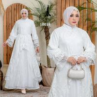 Gambar GAMIS OZIAS BROKAT RENDA 10018 LD 105 120 140 I Gamis Kondangan Wanita I Gamis Fashion Lebaran I Gamis Bini Orang - Hitam, LD 105 dari Ozias.id Kota Administrasi Jakarta Barat 1 Tokopedia