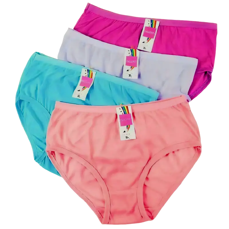 Pakaian Dalam Wanita 12 pcs cd motif polos  dalam wanita premium quality cd wanita size M L XL XXL Katun Dewasa High Hitam  Nyaman Pendek Lembut Waist TebaW dalawa 5