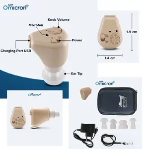 TaffOmicron Alat Bantu Dengar In Ear Hearing Aids - K-88- CHARGER ORIGINAL BERGARANSI RESMI