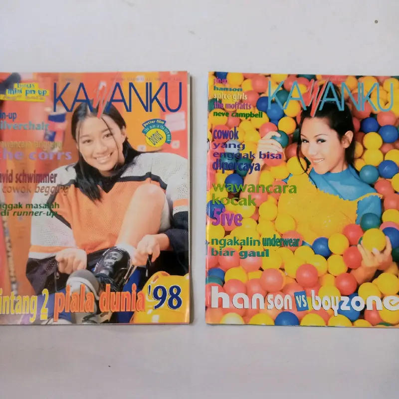 Majalah kawanku edisi tahun 1998 dan 1999 cabutan berbagai judul 2
