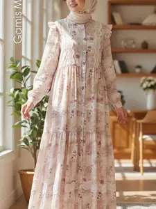Cleome Lafreya Gamis Meiji Ririn Fashion Muslim Wanita LFY