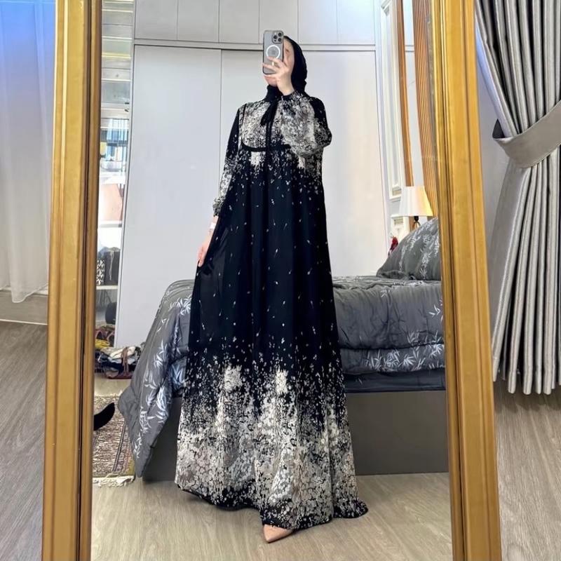 Gamis lisa ceruty babydoll premium gamis lebaran 3