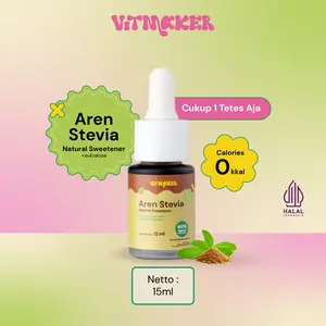 Vitmaker Liquid Aren Stevia Pemanis Alami  15ML & 5ML