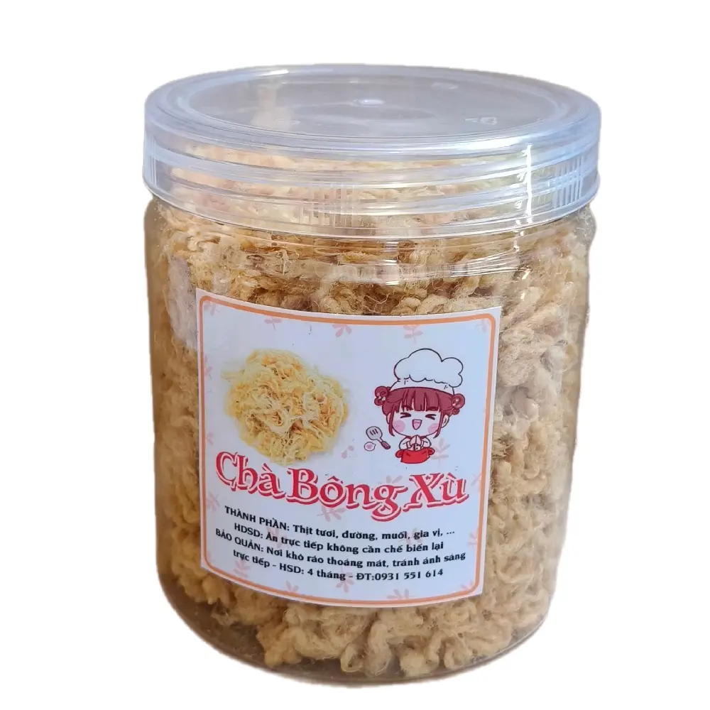 200g hủ  dùng thử chà bông xù sợi lớn