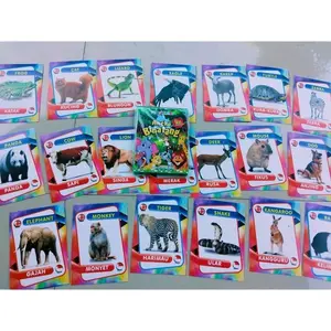 Flash card mainan edukasi anak | Flash card Hewan | Beringin 55