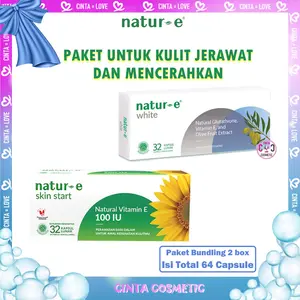 NATUR E Soft Capsule 100iu isi 32 & White isi 32 | Bundle | Bundling | Paket Bundling