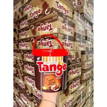 ( Kaleng ) Wafer Tango Jar Rasa Chocolate Vanilla / Tango Waffle Choco Hazelnut 240gr