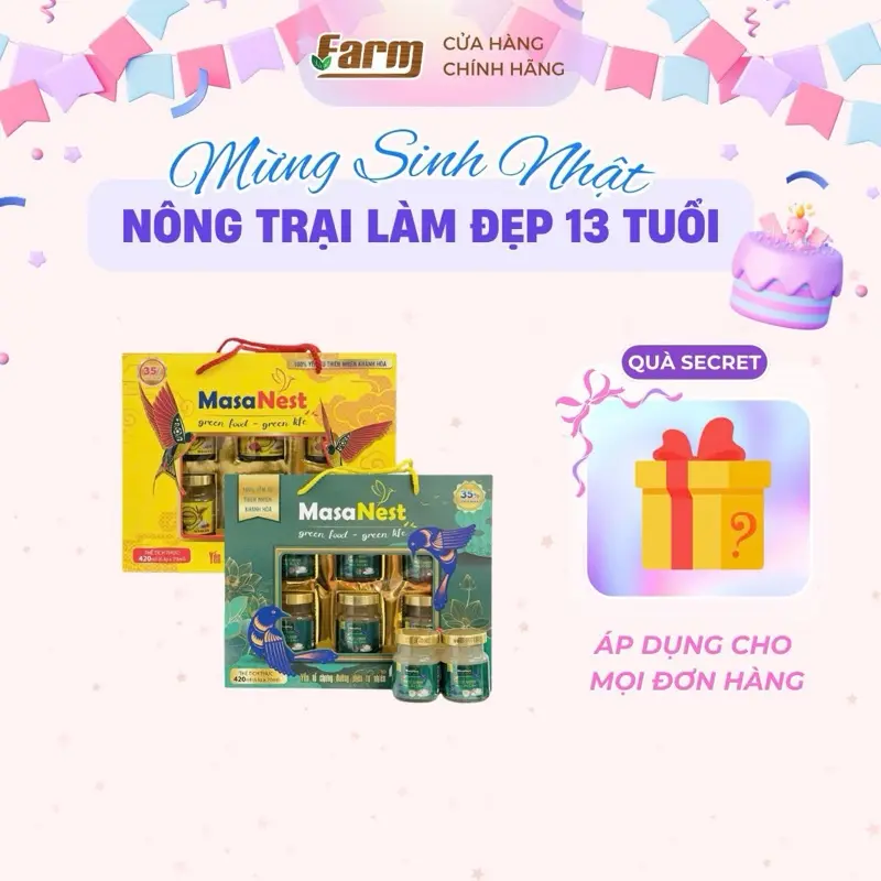 Hộp Quà Yến Sào Cao Cấp x 6 Hủ Masanest