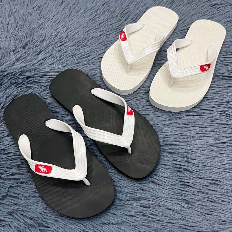 COMBO 2 Đôi Tông Lào Trắng-Đen Dép Tông Lào Dép Tông Hươu nguyên khối Dép Xỏ Ngón