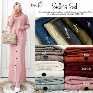 SELINA SET Polos Muslim Wanita Setelan 1