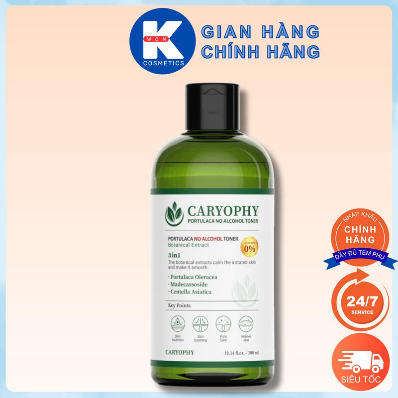 {MÂY ĂN ẢNH} Caryophy Nước Hoa Hồng Chăm Sóc Da Dầu Mụn Portulaca Toner 300ml - Giúp Hạn Chế Dầu Nhờn & Cân Bằng pH Da - Chính Hãng Hàn Quốc