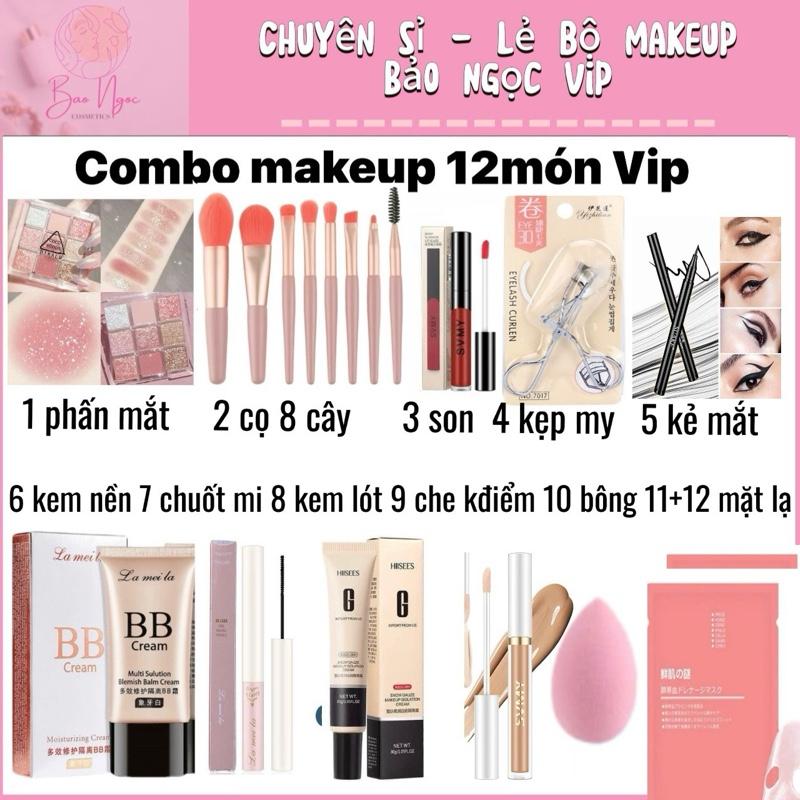 [Giá Sỉ] Combo 12 món makeup trang điểm đầy đủ các bước