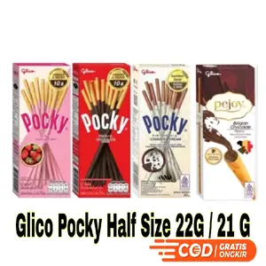 Satuan Glico Pocky Mini Kemasan 22 Gram - Snack Cemilan Biskuit Food