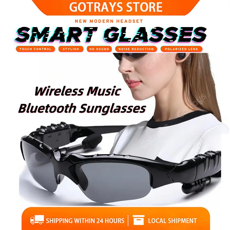 Smart Glasses Wireless Bluetooth Sunglasses Outdoor Kacamata