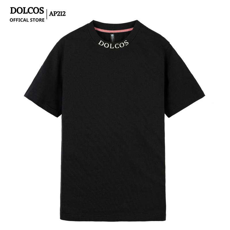 Áo Phông nam in ép nhiệt chữ DOLCOS bo cổ tròn sành điệu, Chất cotton cao cấp thoải mái thoáng mát thấm hút mồ hôi AP212