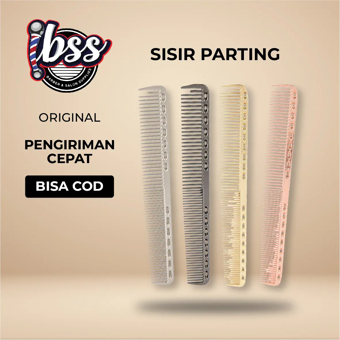 SISIR RAMBUT YSPARK PREMIUM PARTING HAIRCOMBS / SISIR PARTING POTONG RAMBUT / IBSS/ INDOBARBERSUPPLY
